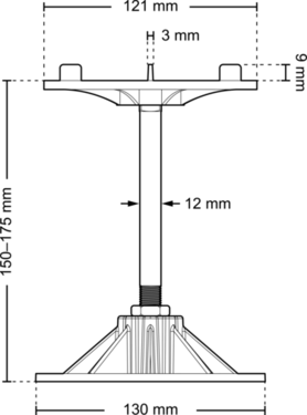 Dimensions alu 150 175 l3 front