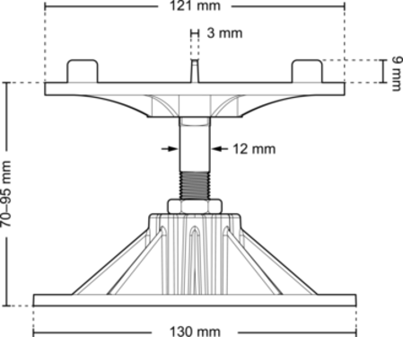 Dimensions alu 070 095 l3 front