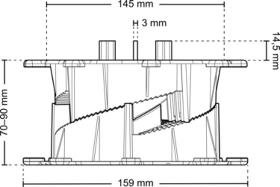 Dimensions spi 070 090 d3 front