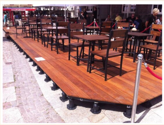 Schritt für Schritt Montage von Terrassenplatten auf Stelzlagern 2